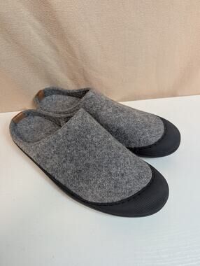 Huckberry Greys Slipper Men's Size 13 Gray Wool Outdoor Mule Slipper (1193)